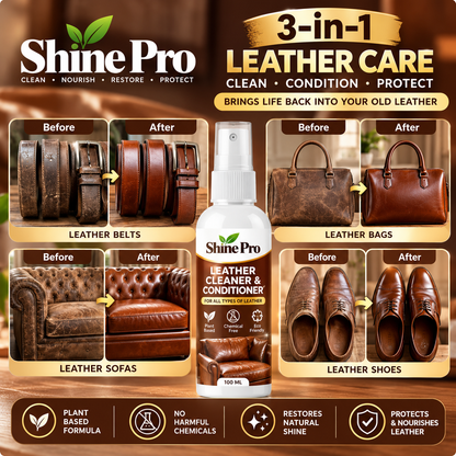 Shine Pro Leather Cleaner & Conditioner | Buy 1 Get 1 Free